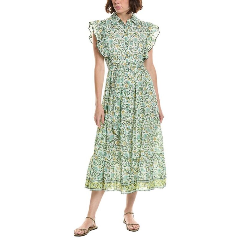 Ro's Garden Womens  Ernestine Maxi Dress, Green